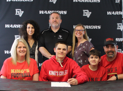 Senior football player Shane Anderson signed with King’s College – Division III